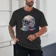 Baseball Catcher Mask Ice Cream Dripping Baseball Boys Unisex T-Shirt Baseball Catcher Mask Ice Cream Dripping Baseball Boys Unisex T-Shirt