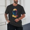 Baseball Catcher Mask Ice Cream Dripping Baseball Fan Boys Unisex T-Shirt