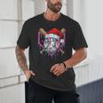 Baseball Christmas Santa Hat Baseball Christmas Drip Unisex T-Shirt