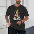 Baseball Christmas Tree Lights Santa Sport Player Lover Xmas Unisex T-Shirt