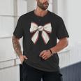 Baseball Coquette Bow Cute Baseball Game Unisex T-Shirt