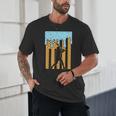 Baseball Drip Dripping Ice Cream Sport Player American Flag Unisex T-Shirt