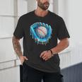 Baseball Drip Ice Cream Glove With Sprinkles Ball Boys Youth Unisex T-Shirt Baseball Drip Ice Cream Glove With Sprinkles Ball Boys Youth Unisex T-Shirt