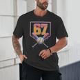 Baseball Drip Number 67 Fun Six Seven 6 7 Meme Unisex T-Shirt