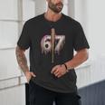 Baseball Drip Number 67 Sports Player Six Seven Meme Fan Unisex T-Shirt