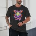Baseball Drip Respect The Drip Purple Ice Cream Sprinkles Unisex T-Shirt