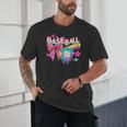 Baseball Ice Cream Drip Coquette Women Girls Mom Mama Unisex T-Shirt
