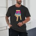 Baseball Ice Cream Drip Home Plate Glove Respect Drip 2 Side Unisex T-Shirt Baseball Ice Cream Drip Home Plate Glove Respect Drip 2 Side Unisex T-Shirt