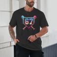 Baseball Ice Cream Drip Number 67 Player 67th Birthday Unisex T-Shirt Baseball Ice Cream Drip Number 67 Player 67th Birthday Unisex T-Shirt