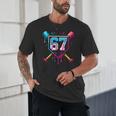 Baseball Ice Cream Drip Number 67 Player 67th Birthday 67 Unisex T-Shirt Baseball Ice Cream Drip Number 67 Player 67th Birthday 67 Unisex T-Shirt