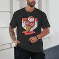 Baseball Ice Cream Drip Baseball Strawberry For Youth Red Unisex T-Shirt Baseball Ice Cream Drip Baseball Strawberry For Youth Red Unisex T-Shirt