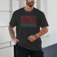 Baseball Layered Text Team Player Coach Youth Unisex T-Shirt