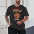 Baseball Lifestyle Ice Cream Drip Baseball Glove Crossed Bat Unisex T-Shirt Baseball Lifestyle Ice Cream Drip Baseball Glove Crossed Bat Unisex T-Shirt