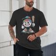 Baseball Mascot Attitude Graffiti Splash Bat Cap Unisex T-Shirt Baseball Mascot Attitude Graffiti Splash Bat Cap Unisex T-Shirt