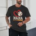 Baseball Nana Baseball Heart Family Matching Unisex T-Shirt