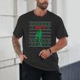 Baseball Player Christmas Pajama Send It Xmas PJs Boys Unisex T-Shirt