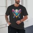 Baseball Player Ice Cream Drip Unisex T-Shirt Baseball Player Ice Cream Drip Unisex T-Shirt