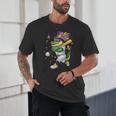 Baseball Player Mardi Gras Alligator Carnival Costume Beads Unisex T-Shirt Baseball Player Mardi Gras Alligator Carnival Costume Beads Unisex T-Shirt