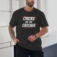 Baseball Seams Chicks Dig The Catcher Unisex T-Shirt Baseball Seams Chicks Dig The Catcher Unisex T-Shirt