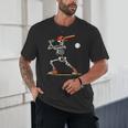 Baseball Skeleton Spooky Boys Halloween Baseball Player Unisex T-Shirt Baseball Skeleton Spooky Boys Halloween Baseball Player Unisex T-Shirt