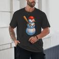 Baseball Snowman Merry Christmas Xmas Pajamas Men Women Kids Unisex T-Shirt Baseball Snowman Merry Christmas Xmas Pajamas Men Women Kids Unisex T-Shirt