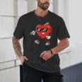 Boy Valentines Day Heart Love Baseball Boys Men Kids Unisex T-Shirt Boy Valentines Day Heart Love Baseball Boys Men Kids Unisex T-Shirt