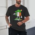 Boys St Patricks Day Kids Baseball Player Ice Cream Drip Unisex T-Shirt Boys St Patricks Day Kids Baseball Player Ice Cream Drip Unisex T-Shirt
