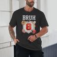 Bruh I'm 8 Baseball 8th Birthday Sports 8 Year Old Boy Unisex T-Shirt Bruh I'm 8 Baseball 8th Birthday Sports 8 Year Old Boy Unisex T-Shirt