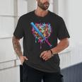 Camo Baseball Heart Drip Valentine Baseball Icecream Boys Unisex T-Shirt Camo Baseball Heart Drip Valentine Baseball Icecream Boys Unisex T-Shirt
