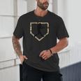 Camo Home Plate Camouflage Baseball Batter Youth Boys Unisex T-Shirt