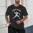 Christian Jesus Saves Baseball Pitcher Heaven 01 Sports Unisex T-Shirt Christian Jesus Saves Baseball Pitcher Heaven 01 Sports Unisex T-Shirt