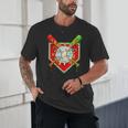 Christmas Baseball Ice Cream Drip Men Women Kids Unisex T-Shirt