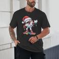 Christmas Baseball Ice Cream Dripping Santa Baseball Drip Unisex T-Shirt Christmas Baseball Ice Cream Dripping Santa Baseball Drip Unisex T-Shirt