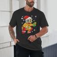 Christmas Gingerbread Man Baseball Player Catcher Unisex T-Shirt Christmas Gingerbread Man Baseball Player Catcher Unisex T-Shirt