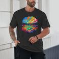 Colorful Baseball Field Home Run Baseball Player Fans Unisex T-Shirt Colorful Baseball Field Home Run Baseball Player Fans Unisex T-Shirt