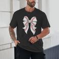 Cute Baseball Coquette Bow For Women Girls Baseball Mama Mom Unisex T-Shirt Cute Baseball Coquette Bow For Women Girls Baseball Mama Mom Unisex T-Shirt