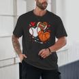 Cute Heart Baseball Basketball Football Valentine Boy Men Unisex T-Shirt Cute Heart Baseball Basketball Football Valentine Boy Men Unisex T-Shirt