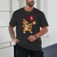 Dabbing Cool Cat Baseball 5th Birthday Unisex T-Shirt Dabbing Cool Cat Baseball 5th Birthday Unisex T-Shirt