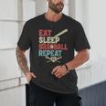 Eat Sleep Baseball Repeat Bat Ball Player Fan Unisex T-Shirt Eat Sleep Baseball Repeat Bat Ball Player Fan Unisex T-Shirt