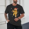 Gingerbread Man Baseball Christmas Unisex T-Shirt