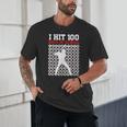 I Hit 100 Days Of School Baseball 100 Day Of School Unisex T-Shirt