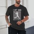 I Hit 100 Days Of School Baseball Player 100th Day Boys Kids Unisex T-Shirt