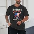 Hit Hard Run Fast Turn Left Baseball Cream Drip Crossed Bats Unisex T-Shirt Hit Hard Run Fast Turn Left Baseball Cream Drip Crossed Bats Unisex T-Shirt