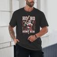 Ho Ho Home Run Baseball Christmas Holiday Sports Santa Unisex T-Shirt