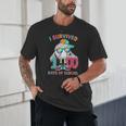 HUGvyn I Survived 100 Days Of School Baseball 6 7 Ice Cream Unisex T-Shirt