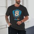 Ice Cream Baseball Glove 8th Birthday Edition Unisex T-Shirt