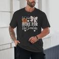 I'm Just Here For The Snacks Baseball Coquette Game Day Girl Unisex T-Shirt