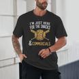 I'm Just Here For The Snacks And Commercials Baseball Unisex T-Shirt I'm Just Here For The Snacks And Commercials Baseball Unisex T-Shirt