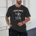 Jesus Saves Shirt Religious Christian Faith Baseball Unisex T-Shirt