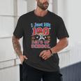 I Just Hit 100 Days Of School Baseball 100th Day Boys Kids Unisex T-Shirt I Just Hit 100 Days Of School Baseball 100th Day Boys Kids Unisex T-Shirt